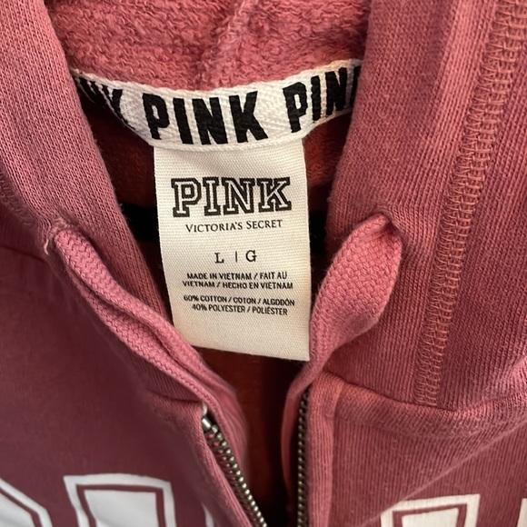 PINK zip up sweatshirt - Picture 4 of 4